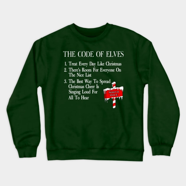 The Code of Elves Crewneck Sweatshirt by klance